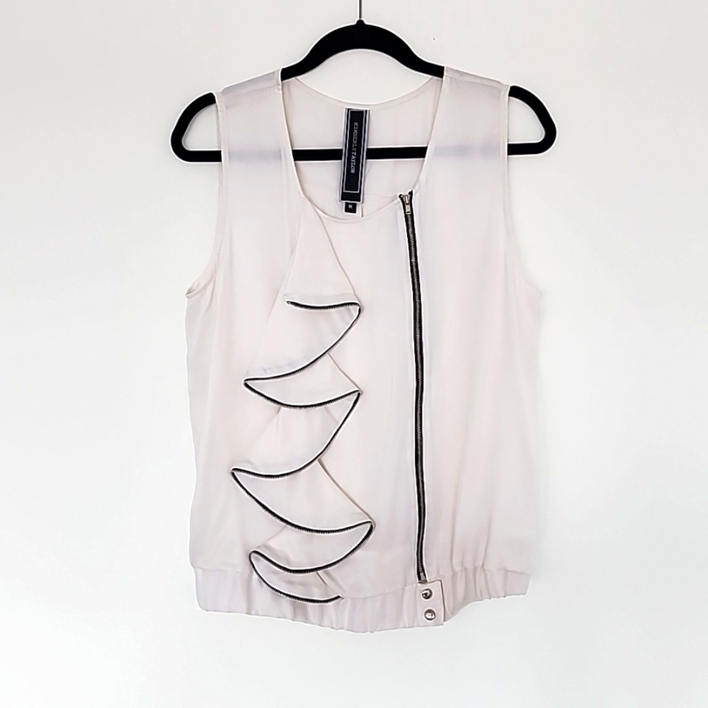 KIMBERLY TAYLOR SILK BLOUSE MEDIUM